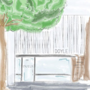 An illustration of the exterior of Doyle’s new gallery in Beverly Hills, Calif. Image courtesy of Doyle