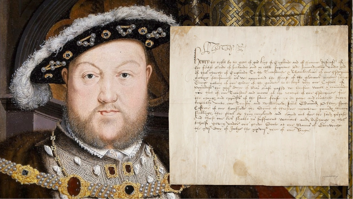  1536 document signed by King Henry VIII, $66,425