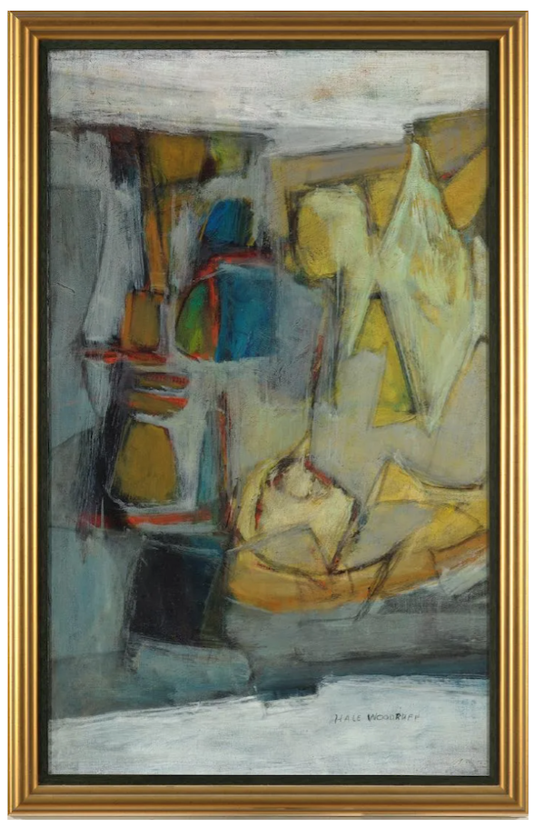 This circa-1960 Hale Woodruff painting earned $25,000 plus the buyer’s premium in March 2019. Image courtesy of Treadway and LiveAuctioneers.