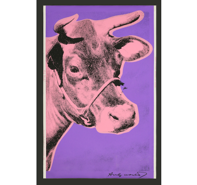 Andy Warhol, ‘Cow,’ estimated at $10,000-$15,000