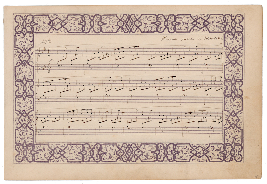 Signed musical quotation by Frederic Chopin, est. $100,000-$150,000