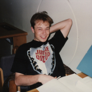 Candid 1994 photo of Elon Musk, taken during his senior year at the University of Pennsylvania, $9,375