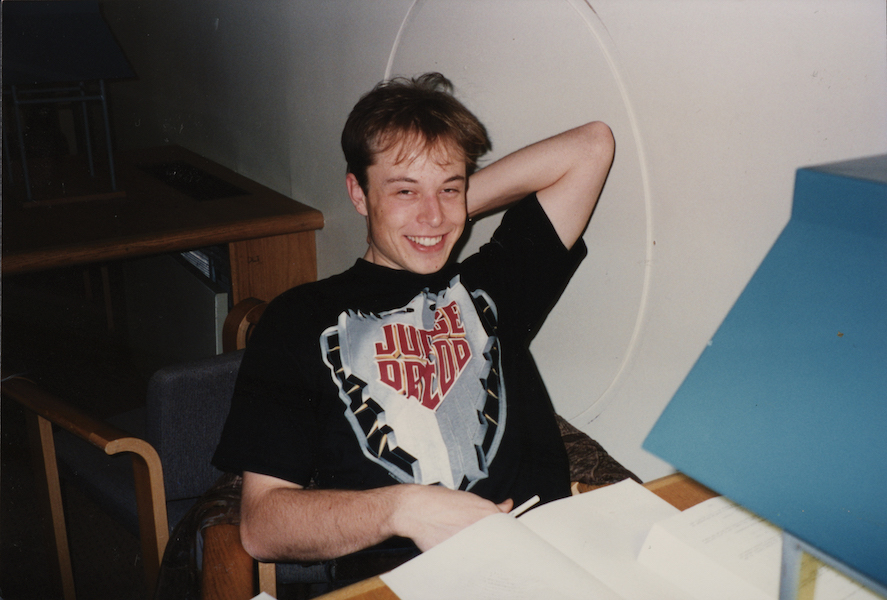Candid 1994 photo of Elon Musk, taken during his senior year at the University of Pennsylvania, $9,375