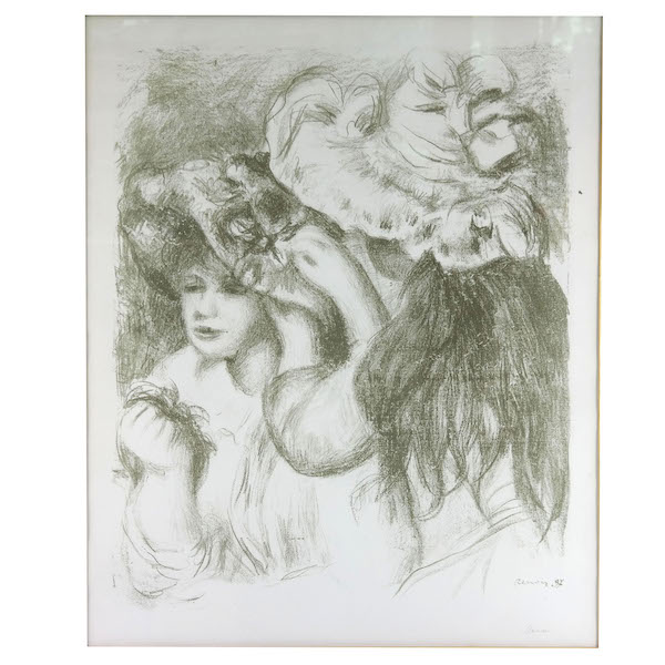 Pierre-Auguste Renoir, ‘Le Chapeau Epingle (Pinning the Hat),’ est. $4,000-$6,000