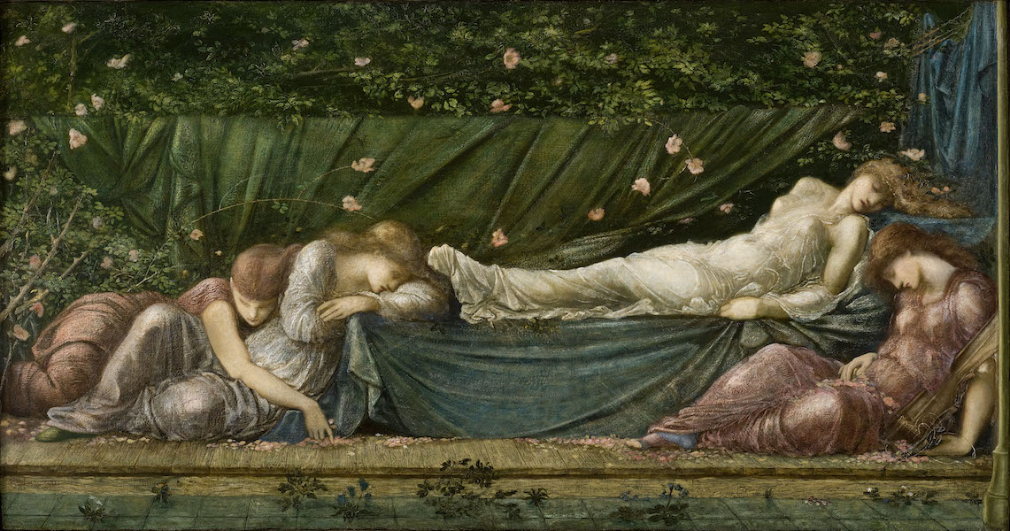 Edward Coley Burne-Jones (1833-1898), ‘The Small Briar Rose Series: The Sleeping Beauty,’ 1871-1873 oil on canvas, 23 1/2 by 44 3/4in. (59.7 by 113.7cm.), Museo de Arte de Ponce. The Luis A. Ferre Foundation, Inc. 