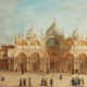Circle of Giuseppe Canella, ‘Travellers on the Grand Tour before the Basilica di San Marco, Venice,’ estimated at $25,000-$35,000