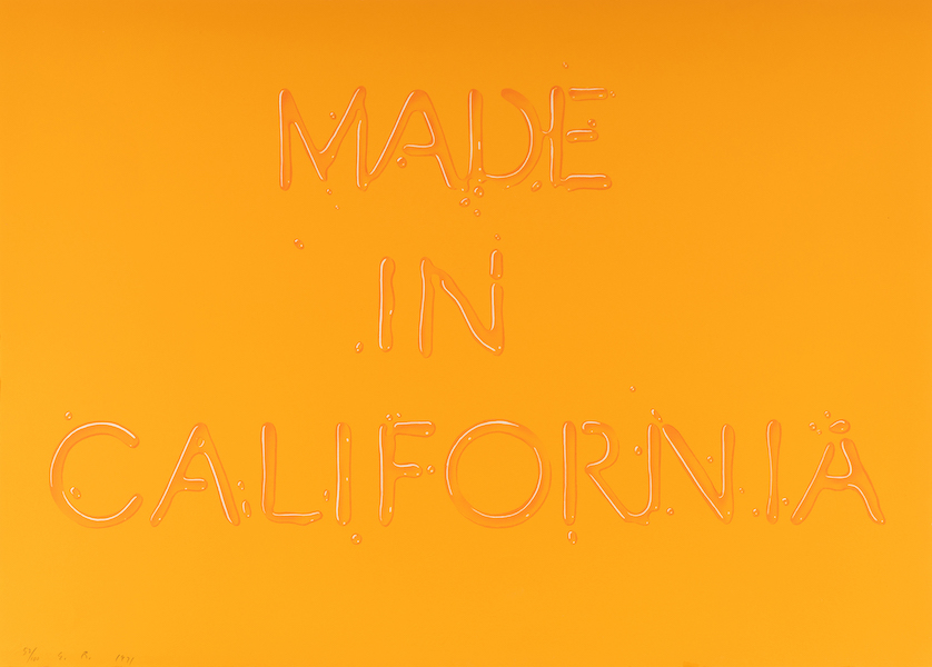 Ed Ruscha, ‘Made in California,’ estimated at $60,000-$80,000