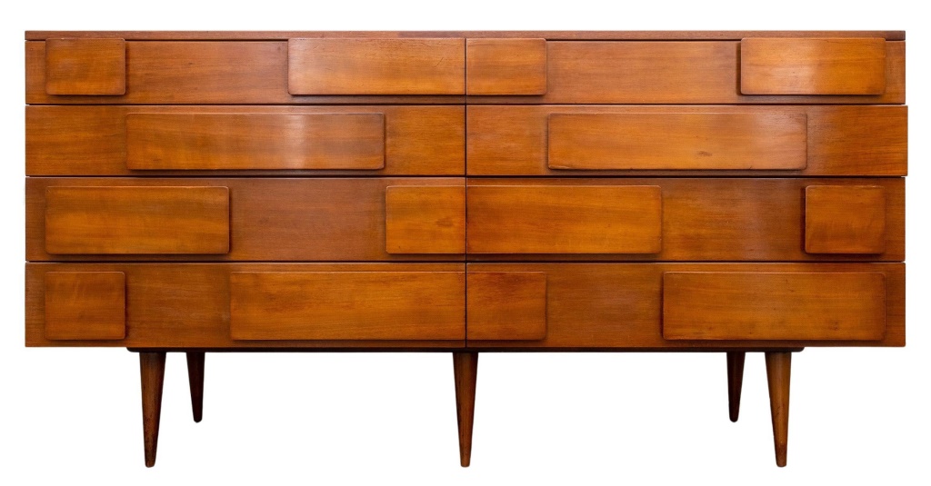 Gio Ponti For Singer modern walnut double dresser, estimated at $20,000-$40,000