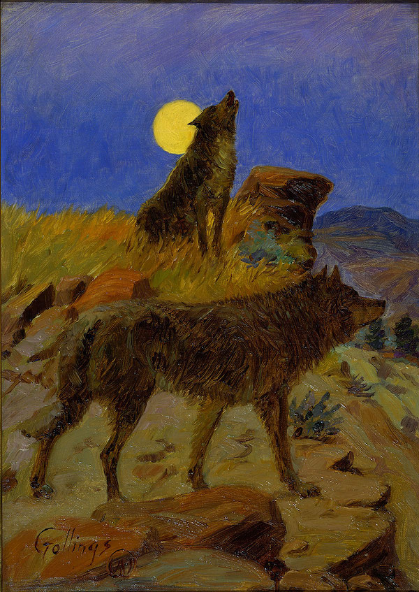William Gollings (United States, 1878 – 1932), ‘The Call,’ 1910. Oil on canvas. 14 ½ by 10 ½in. JKM Collection®, National Museum of Wildlife Art