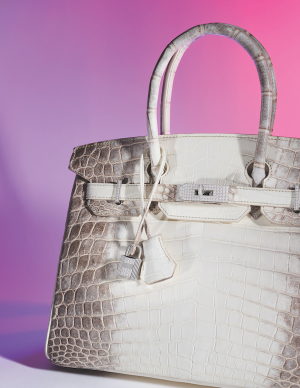 Hermes Diamond Himalayan Birkin, estimated at $400,000-$450,000. Image courtesy of Heritage Auctions