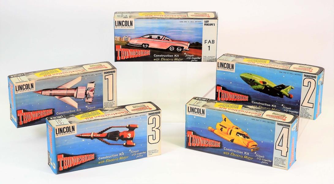 Complete set of 1965 Lincoln International Thunderbirds model kits, est. $500-$800 