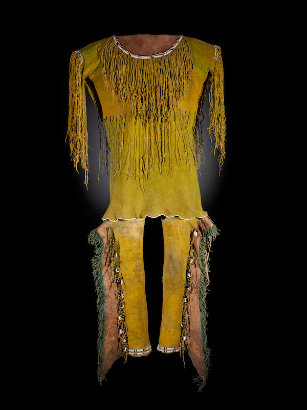 Kiowa boy’s beaded hide shirt and leggings, est. $30,000-$50,000
