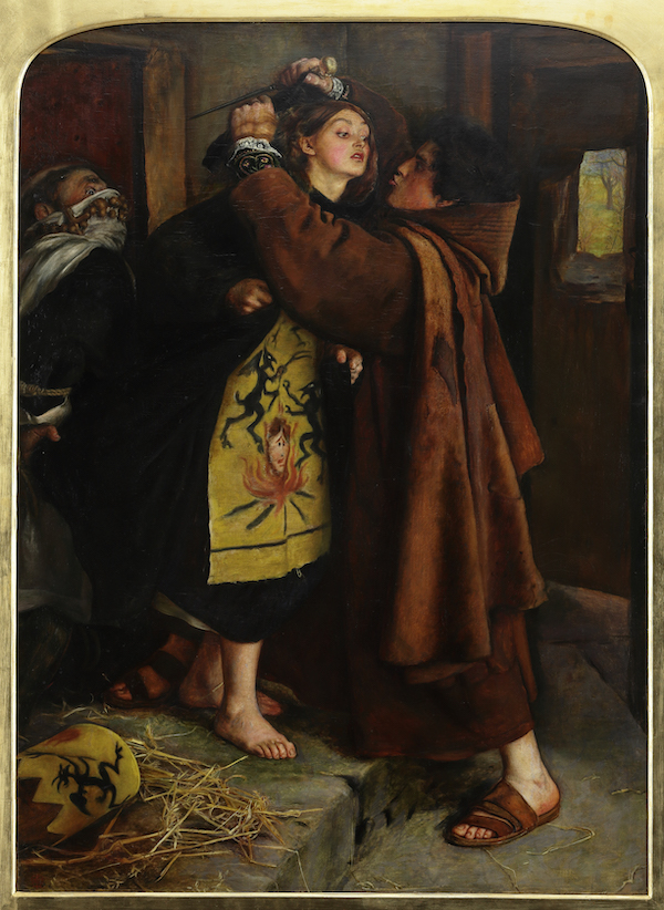 John Everett Millais, ‘The Escape of a Heretic, 1559,’ 1857, oil on canvas, 43 1/8 by 31 1/8in. (109.5 by 79.1cm.), Museo de Arte de Ponce. The Luis A. Ferre Foundation, Inc. 