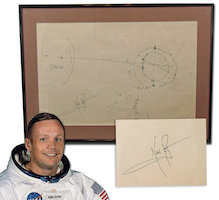 Neil Armstrong sketch cleared for liftoff at University Archives, Sept. 28