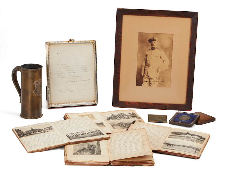 Rough Riders historical memorabilia from the collection of James Robb Church, M.D., assistant surgeon assigned to 1st Volunteer Regiment, est. $3,000-5,000