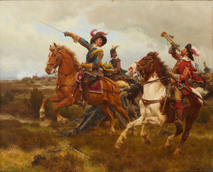  Werner Wilhelm Gustav Schuch, ‘Untitled (Cavalry Charge),’ est. $4,000-$6,000