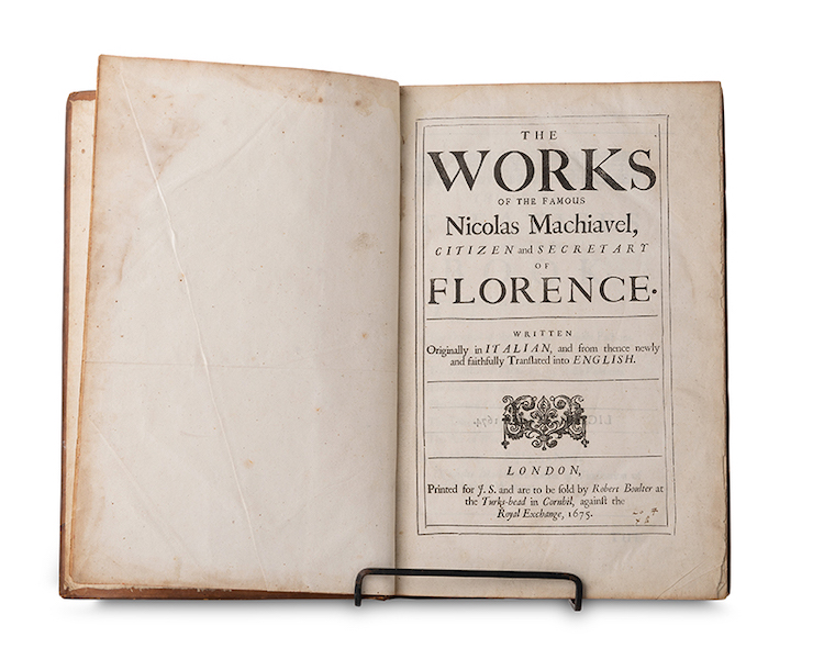  Nicolo Machiavelli, ‘The Works,’ est. $1,500-$2,000