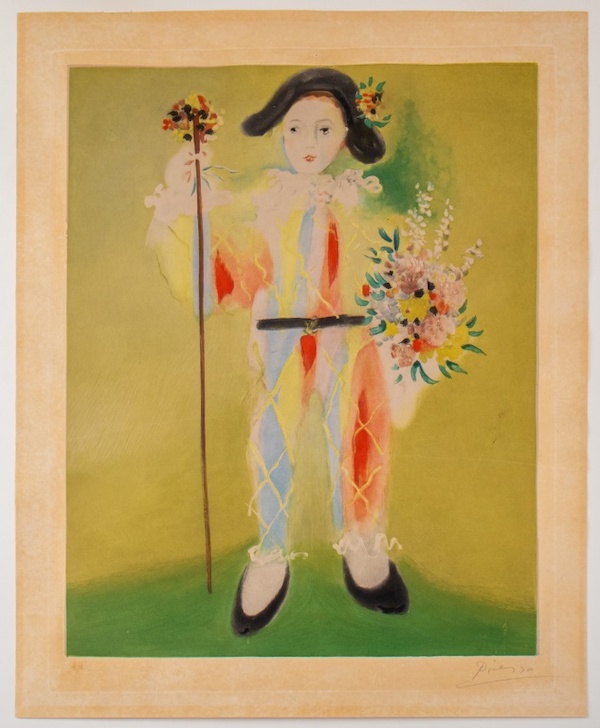Pablo Picasso, ‘Le Petit Pierrot Aux Fleurs,’ estimated at $12,000-$18,000