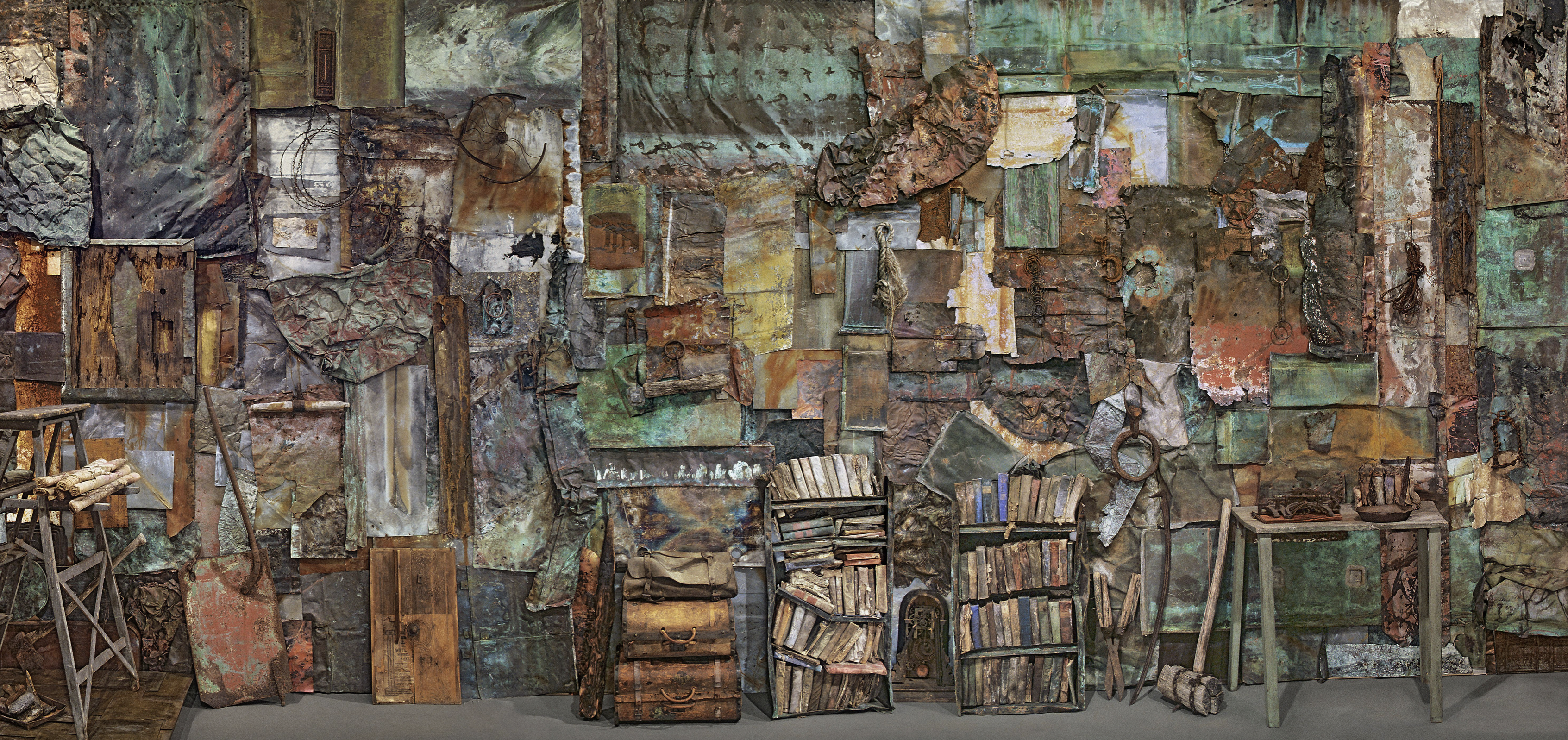  Rosamond Purcell, ‘Wall,’ 1990s. Mixed media installation, 121 by 264 by 5in. Courtesy of the artist. © Rosamond Purcell