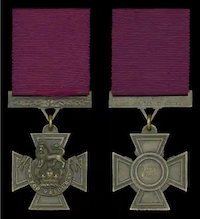 Victoria Cross awarded to civilian Thomas Henry Kavanagh, $1.075 million. Image courtesy of Noonans and LiveAuctioneers