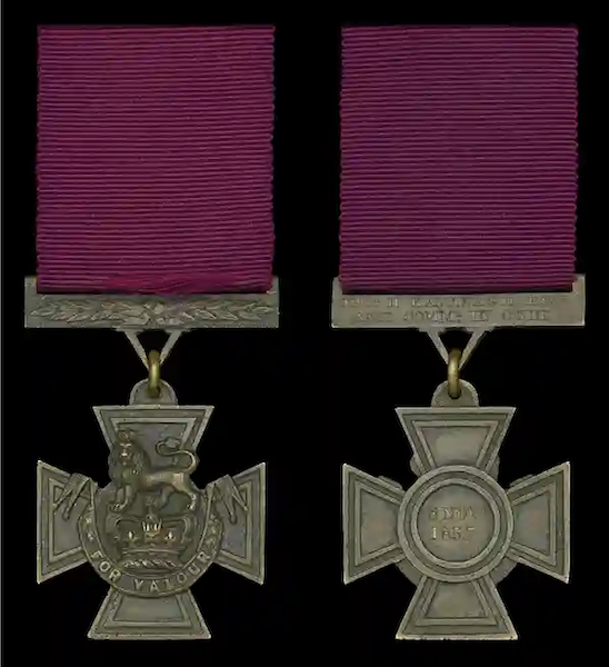 Victoria Cross awarded to civilian Thomas Henry Kavanagh, $1.075 million. Image courtesy of Noonans and LiveAuctioneers