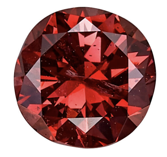 Fancy orangy red 1.21-carat diamond, estimated at $100,000-$150,000. Image courtesy of Heritage Auctions