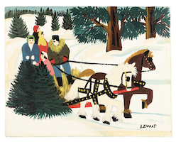 Maud Lewis, ‘Winter Sleigh Ride,’ estimated at CA$20,000-$25,000