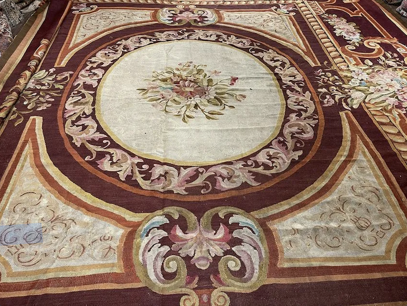 Circa-1850 Aubusson carpet, estimated at $11,000-$15,000