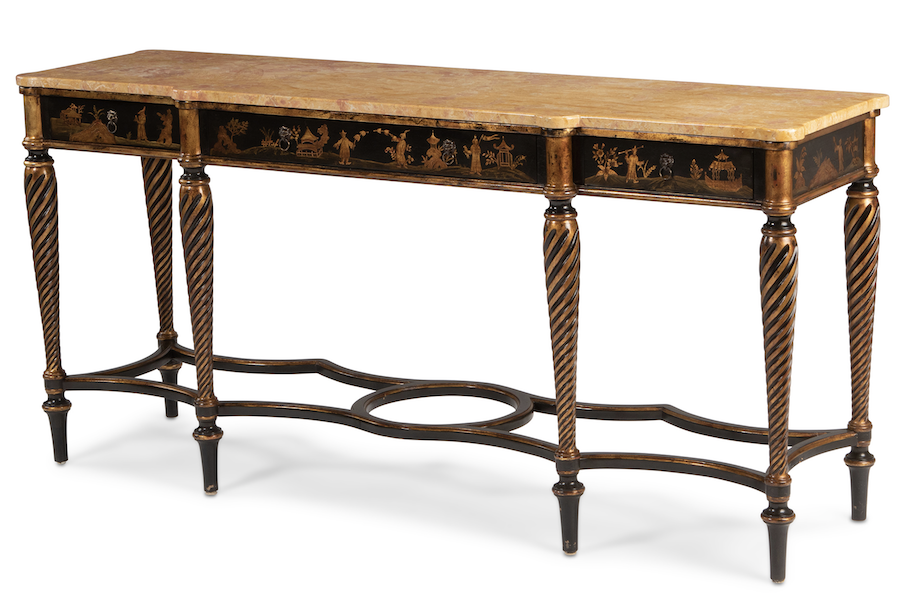 Chinoiserie-style console table, $10,000
