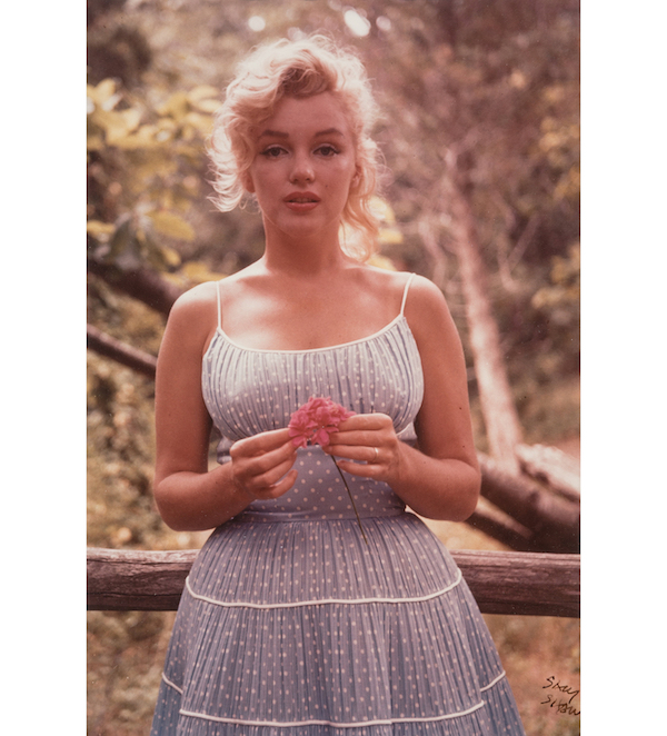 Sam Shaw, ‘Marilyn Monroe with a Carnation,’ estimated at $1,500-$2,500. Image courtesy of Heritage Auctions