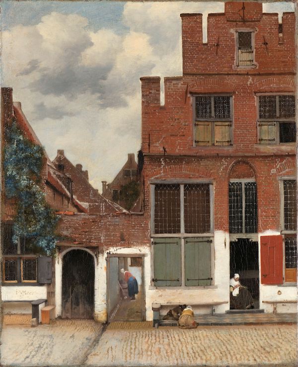 Johannes Vermeer, ‘View of Houses in Delft,’ circa 1658. It and 26 other Vermeers will appear in a blockbuster show opening in February 2023 at the Rijksmuseum in Amsterdam. Image courtesy of the Rijksmuseum