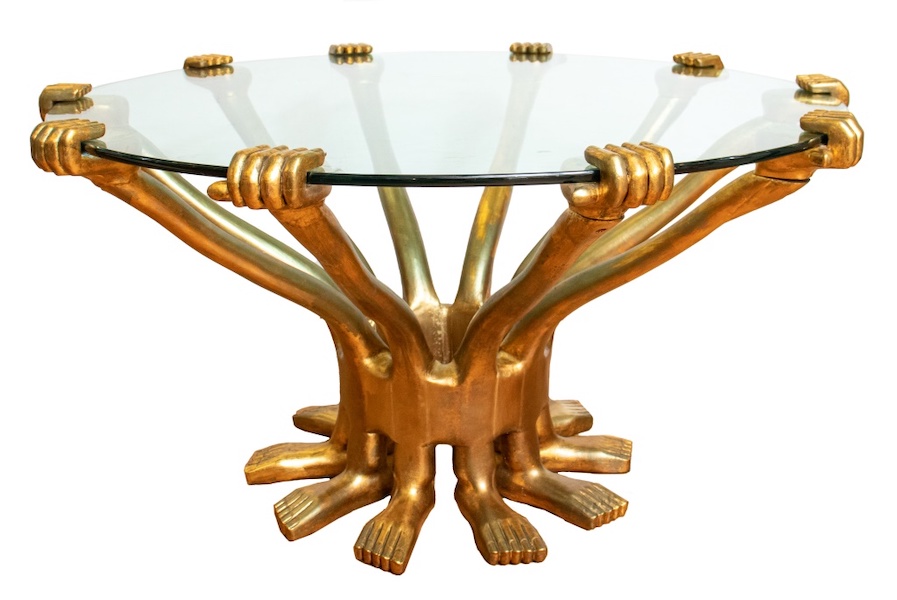 Pedro Friedeberg Hand Foot center table, estimated at $8,000-$12,000