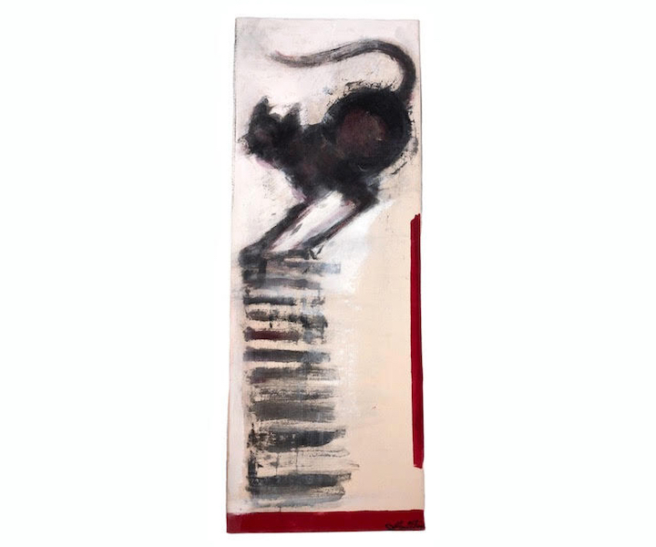  Richard Hambleton, ‘Cat Stack Shadow Painting,’ estimated at $5,000-$10,000