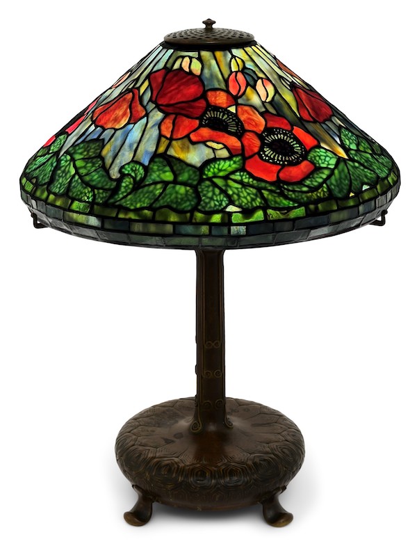 Tiffany Studios Poppy table lamp, $93,750