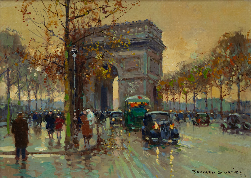 Edouard Leon Cortes, ‘Les Champs Elysees au Crepuscule (The Champs Elysees at Dusk),’ estimated at $15,000-$25,000