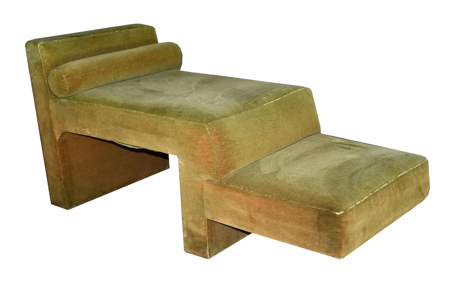 Vladimir Kagan bi-level sectional sofa, estimated at $50-$1,000