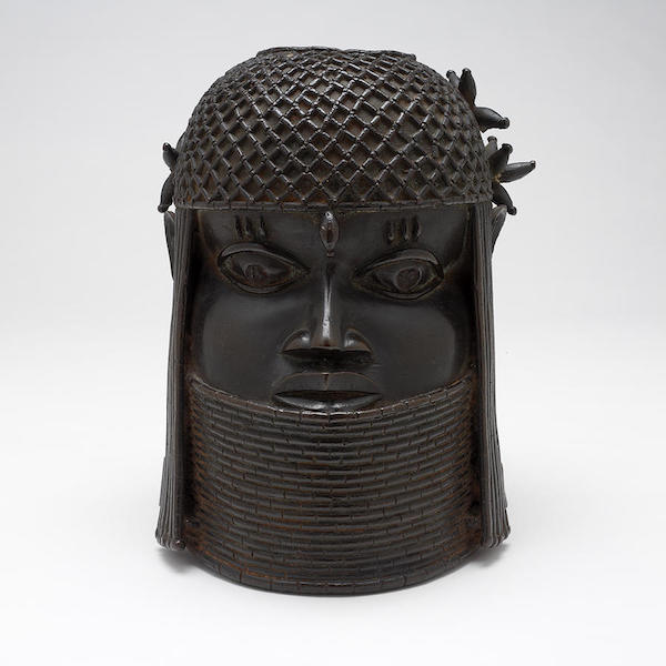 Edo (African culture), ‘Head of a king (Oba),’ probably 1700s. Deaccessioned by the RISD Museum Fine Arts Committee and Board of Governors, Fall 2020. Ex-gift of Miss Lucy T. Aldrich. Courtesy of the RISD Museum