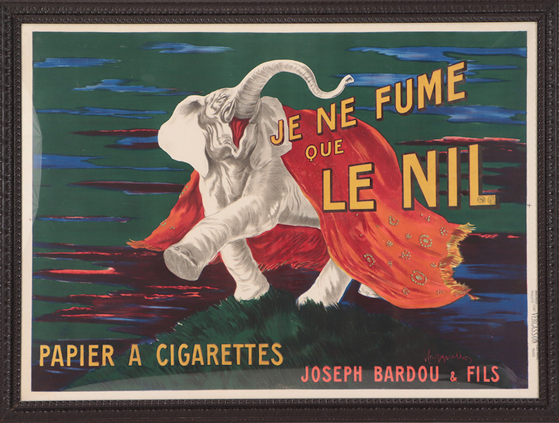 Art Nouveau poster designed by Leonetto Capiello, estimated at $600-$800