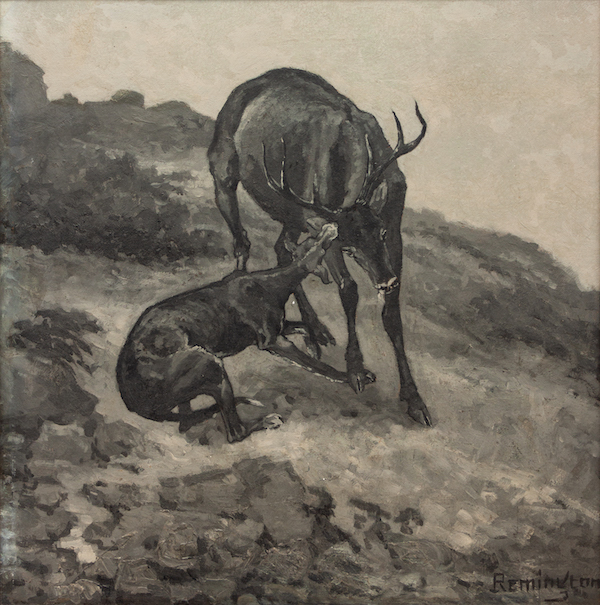Frederic Remington, ‘The Buck Overtaken,’ estimated at $20,000-$30,000