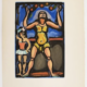 Georges Rouault, ‘Cirque de l’etoile filante,’ estimated at $15,000-$25,000. Image courtesy of Doyle and LiveAuctioneers