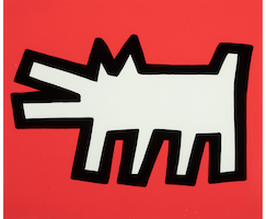 Keith Haring, ‘Untitled,’ from his Icons series, estimated at $10,000-$15,000. Image courtesy of Heritage Auctions