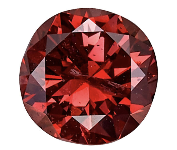 Fancy orangy red diamond weighing 1.21 carats, $1.7 million. Image courtesy of Heritage Auctions