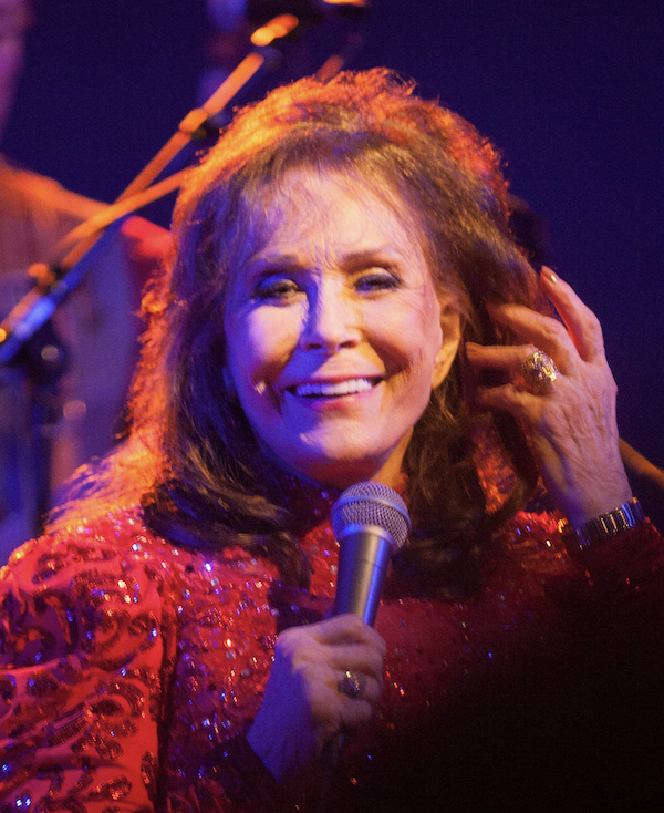 Loretta Lynn photographed during a March 2016 performance at SXSW (South by Southwest). The famed country singer died October 4 at the age of 90. Image courtesy of Wikimedia Commons, photo credit Anna Hanks. Shared under the Creative Commons Attribution 2.0 Generic License.