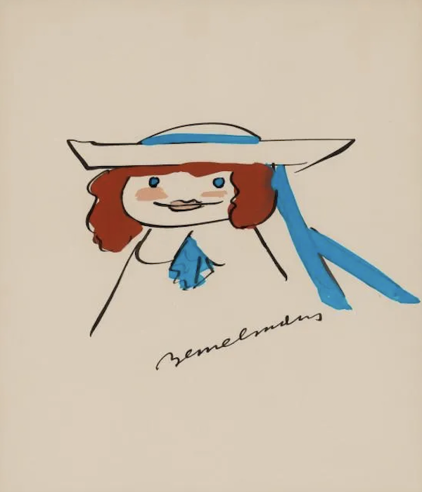 Ludwig Bemelmans color sketch of Madeline, estimated at $4,000-$6,000. Image courtesy of Doyle and LiveAuctioneers