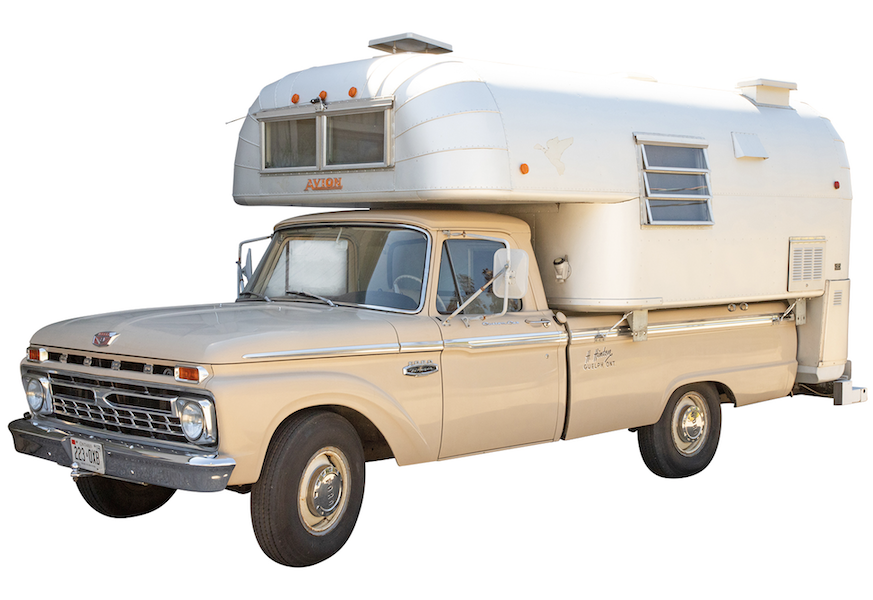  Single-family owned 1966 Ford Ranger 250 Custom Cab Camper Special pick-up truck with Avion camper, estimated at CA$35,000-$40,000