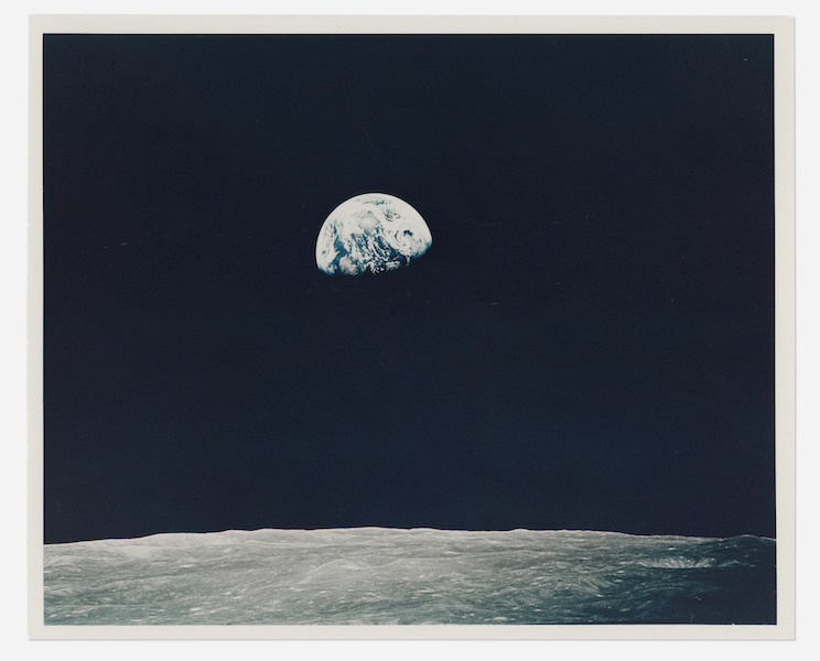 First Earthrise: the extremely rare unpublished color photograph of the first Earthrise witnessed by humans, William Anders, Apollo 8, December 21-27, 1968, estimated at $5,000-$7,000