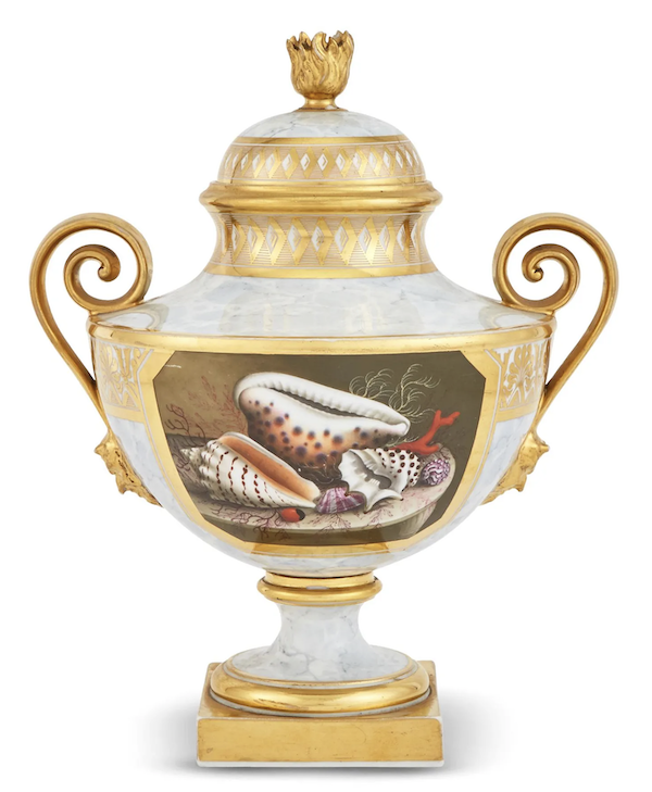 Worcester porcelain covered two-handled urn by Flight Barr and Barr, $10,710