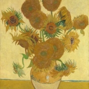 Van Gogh’s ‘Sunflowers,’ an August 1888 oil on canvas displayed in room 43 of the National Gallery, London. On October 14, climate change activists who have been targeting iconic works of art to draw attention to their cause dumped two cans of tomato soup onto the painting. Image courtesy of Wikimedia Commons, courtesy of the National Gallery, London. The work is in the public domain in the United States because it was published or registered with the U.S. Copyright Office before January 1, 1927.