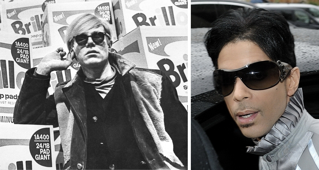 Left, Andy Warhol photographed in Stockholm, Sweden in February 1968, ahead of the opening of a retrospective of his work; right, the musician Prince, photographed in October 2009 in Paris. Both deceased artists are under discussion in a case before the Supreme Court of the United States regarding aspects of copyright law that govern the concept of ‘fair use.’ Both images courtesy of Wikimedia Commons. The Warhol photo is credited to Lasse Olsson / Pressens bild and the Prince photo to Nicolas Genin. The Warhol photo is in the public domain in Sweden and the United States, according to Wikimedia Commons. The Prince photo is shared under the Creative Commons Attribution-Share Alike 2.0 Generic license.