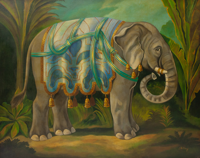 William Skilling, ‘Untitled (Elephant profile),’ $18,750